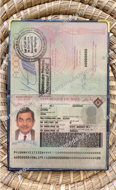 Mali passport photo look
